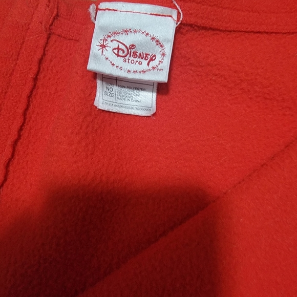 Vintage Disney Store, Mickey & Minnie, Red Plush, Throw Blanket 48” x 58” - Picture 3 of 4